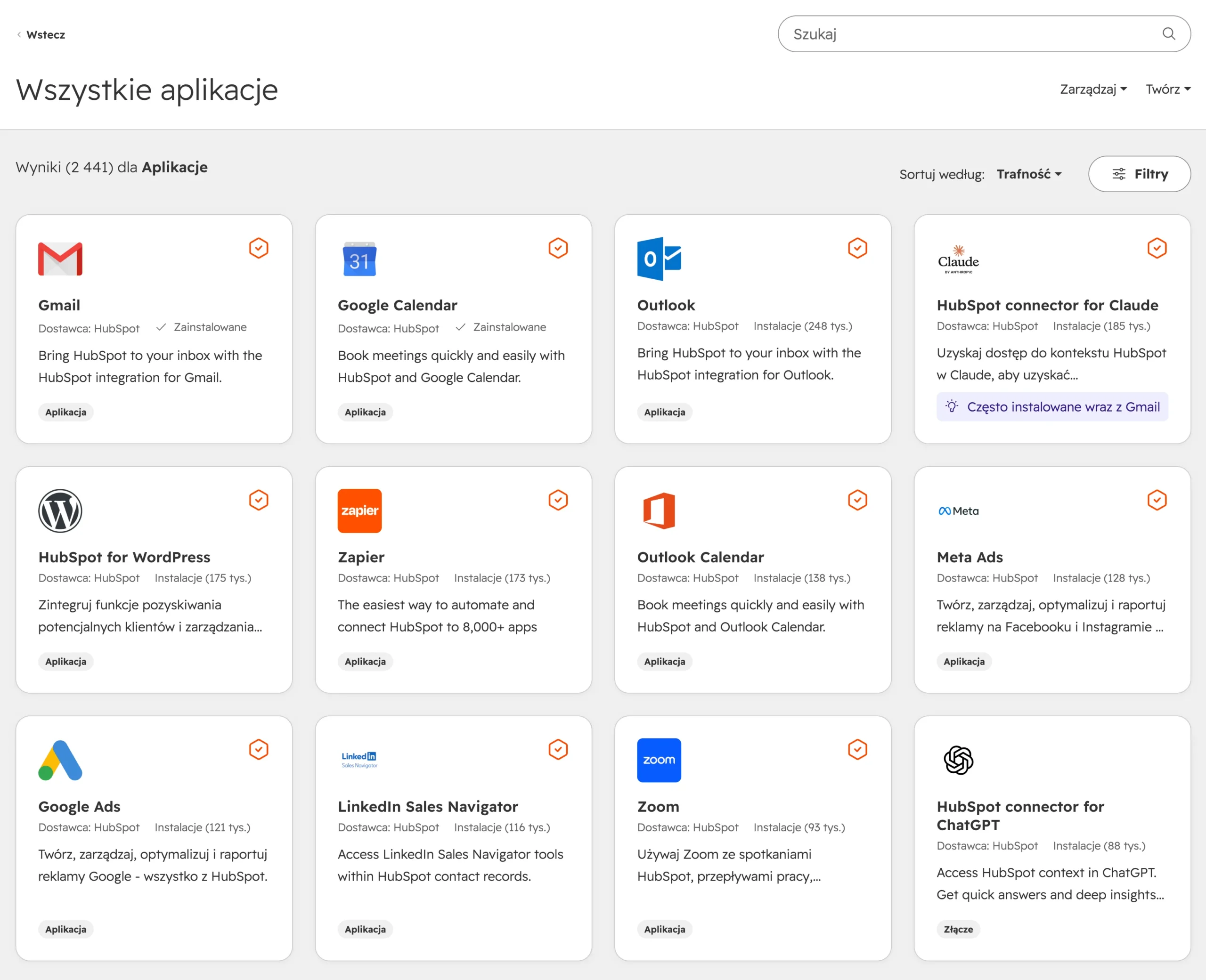 biblioteka integracji w hubspot crm