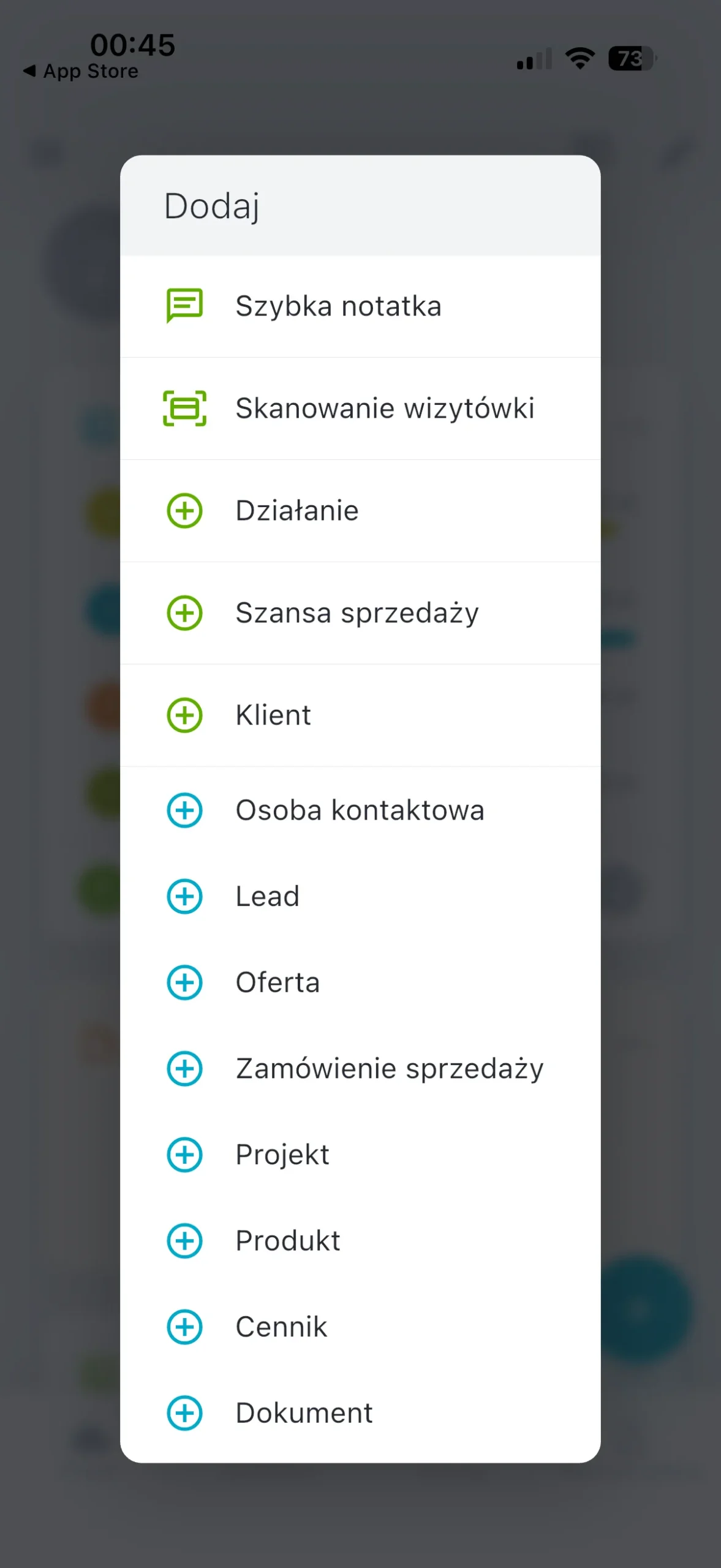 funkcja szybkiego dodawania w aplikacji mobilnej raynet