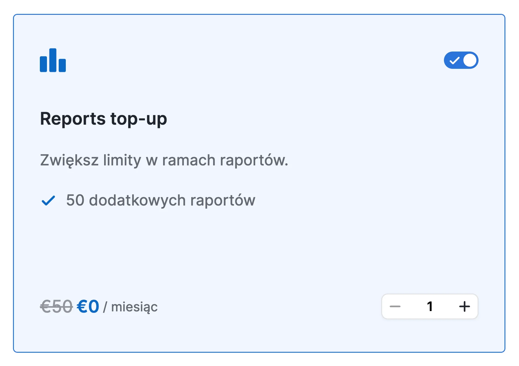 pipedrive dodatek do kupienia - dodatkowa ilość raportów